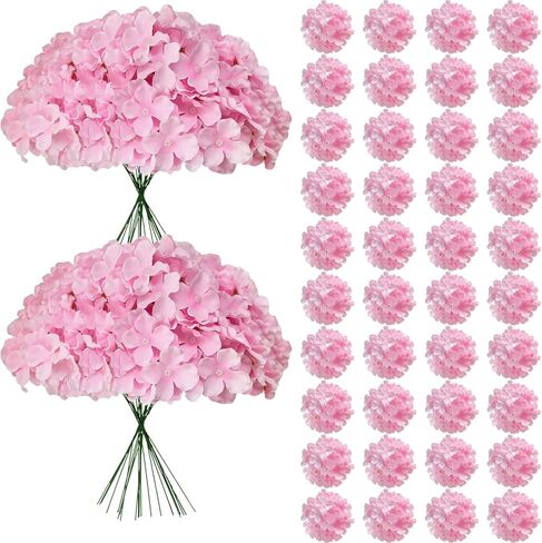 65Pcs White Hydrangea Artificial Flowers Bulk，Realistic Silk Fake Flowers with Stems，Faux Hydrangea Flowers for Wedding Home Decor Centerpieces Living Room Garden Party Baby Shower Decoration in Kuwait