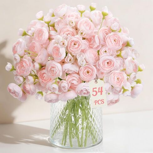 Alupssuc 30pcs حوذان الزهور الاصطناعية فو الحرير حوذان صغير، زهور الربيع الاصطناعية في الأماكن المغلقة لباقات DIY، السائبة وهمية الزفاف حشو الزهور لديكورات دش العروس، أحمر الخدود رث in Kuwait