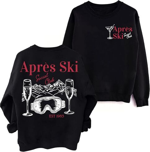 3 D G Apres Ski Club Sweater, Apres Ski Club Sweatshirt Funny Skiing Sweater For Women Men in Saudi Arabia
