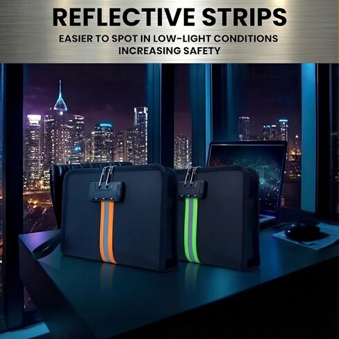 2 Pcs Fireproof Money Bag with Lock and Zipper, 8.2 x 5.7 x 1.1 Inch Waterproof Money Bag Waterproof Cash Storage Pouch Suitable for Cash, Mobile Phones, Keys, Credit Cards, Passports in Saudi Arabia