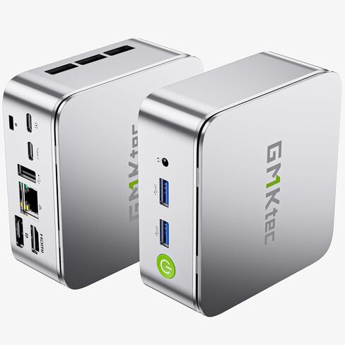 GMKtec Mini PC N100, Dual LAN Windows 11 Pro Intel N100 (3.4GHz) 4C/4T, Desktop Computer 12GB DDR5 128GB Hard Drive, Micro PC 4K, Triple Display, WiFi6, BT5.2, Energy Efficient Red/Black in Kuwait