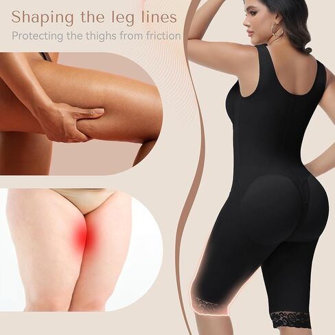 M MYODRESS Fajas كولومبياناس مولديدوراس محدد شكل الجسم التحكم في البطن ملابس داخلية طول الركبة بعد الجراحة ملابس ضغط in Kuwait