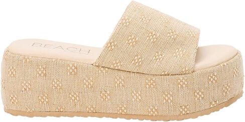 BEACH by Matisse Womens Pismo Platform Casual Sandals Casual Mid Heel 2-3" - Beige in Saudi Arabia