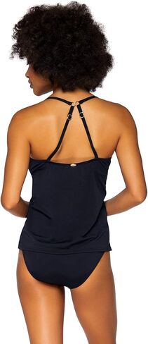 Sunsets Crossroads Tankini Women's Swimsuit Top with Underwire, Black, 40DD in Saudi Arabia