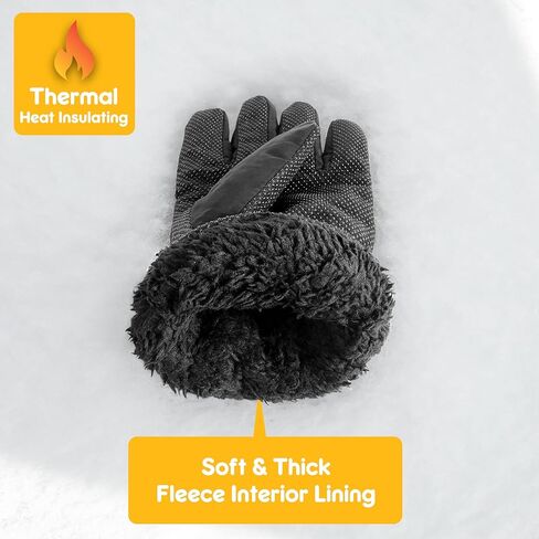 12 Pairs Winter Ski Gloves Thick Warm Thermal Insulated Fleece Lined Men Women Cold Weather Snowboarding in Saudi Arabia