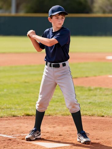 Cooraby Baseball Socks and Belt Combo Youth Boys Adjustable Softball Football Socks and Elastic Baseball Belts for Boys Girls in Kuwait
