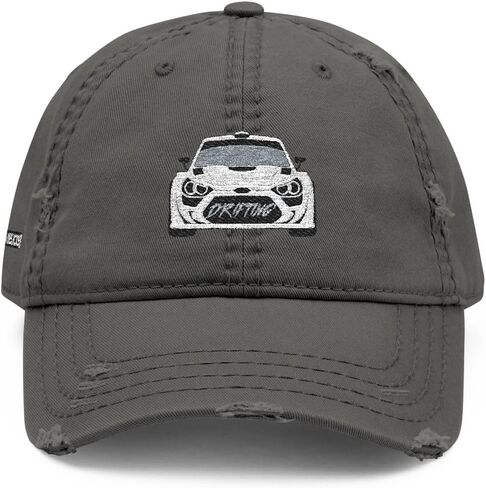 Embroidered Distressed Rally Car Dad Hat | Vintage Style JDM Drifting Streetwear Baseball Cap in Saudi Arabia