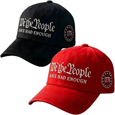 We The People Baseball Cap, Embroidered Have Had Enough 1776 Star Badge Hat for Men Women,250th Anniversary USA Caps in Saudi Arabia