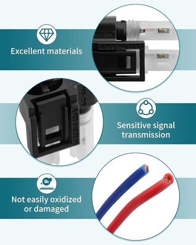 Positive Negative Sensor Plug Cable Wire Harness Fit for Mercedes-Benz 221 C200 C260 E200 E260 E300 ML350, Replace A0065400281 in Kuwait