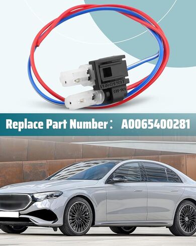 Positive Negative Sensor Plug Cable Wire Harness Fit for Mercedes-Benz 221 C200 C260 E200 E260 E300 ML350, Replace A0065400281 in Kuwait