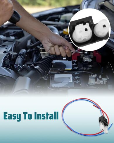 Positive Negative Sensor Plug Cable Wire Harness Fit for Mercedes-Benz 221 C200 C260 E200 E260 E300 ML350, Replace A0065400281 in Kuwait