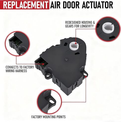 مشغل باب مزيج HVAC متوافق مع بويك تشيفي كاديلاك جي إم سي هامر ايسوزو 1994-2014 سيلفرادو تاهو سييرا للسائق والراكب مشغل الهواء للتحكم في درجة الحرارة يستبدل 89018365 52402588 in Kuwait
