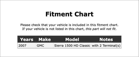 A/C Clutch Cycle Switch Connector Compatible With GMC Sierra 1500 HD Classic 2007 P-4900621 in Saudi Arabia