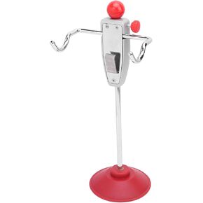Steering Wheel Alignment Tool Metal ABS Red Silver 14.5in Holder Stand Tool Wheel Alignment Essential Tool High Strength Universal Fit Accurate Measurement for Vehicle Calibration in Kuwait