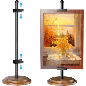 حامل حامل سطح الطاولة قابل للتعديل من WGFKVAS، حامل صور لعرض ما يصل إلى 31 بوصة ارتفاع، حامل صور للعرض، حامل أسود، حامل إطار الصورة، حامل فني قابل للتعديل in Kuwait