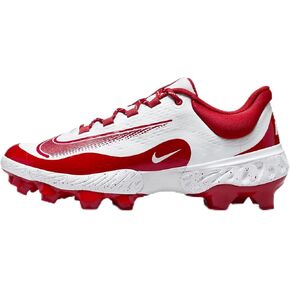 Nike Alpha Huarache Elite 4 Low MCS Men's Baseball Cleats (FD6255-105, White/University Red) Size 8.5 in Saudi Arabia