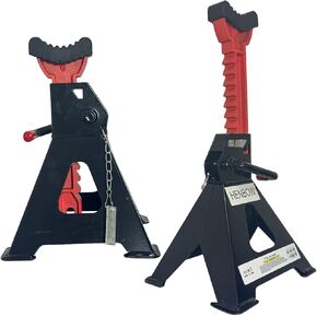 HENBOW Jack Stands,3 Ton(6600 Lbs) Capacity Car Jack Stand with Lock Pin,11.02"-16.14" Adjustable Height for Cars Trucks,Garage, SUV, UTV/ATV,1 Pair,Black in Kuwait