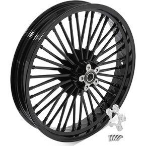 TOFR 21x3.5 حافة العجلة الأمامية حية سوداء كبيرة الدهون تكلم 21 بوصة قرص واحد ل Harley Dyna FXDWG Wide Glide 2000-2017 2001 2002 2003 2004 2005 2006 2007 2008 2009 2010 2011 2012 2013 2014 2015 2016 in Kuwait