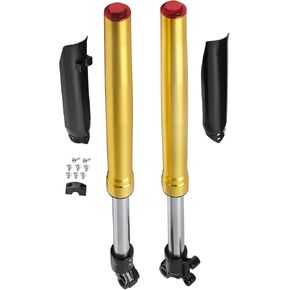 نظام تعليق شوكة أمامي مقلوب 580 مم 22.8 بوصة - صدمات 39/42 مم لدراجات الحفرة 70cc-125cc - يناسب CRF50، XR50، SDG، SSR، Apollo، Taotao، Coolster، Razor، محور 12 مم in Kuwait