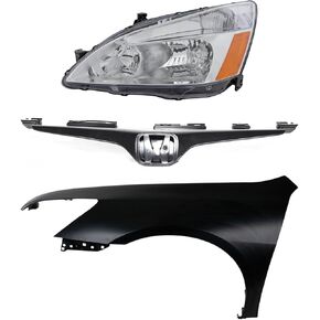 Replacement Headlight Kit Driver Side (Halogen) fits Honda Accord 2006 Coupe 2.4L I4 in Saudi Arabia