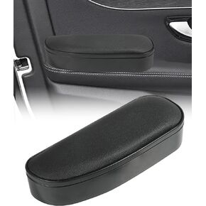 Armrest Cushion,Car Accessories Arm Rest Pads,Auto Side Door Armrest Pillow Relieve Driver Arm Fatigue,Soft Aoto Armrest Pillow with Storage Box,Suitable for Most Cars,Trucks,SUVs,RVs (Black) in Kuwait