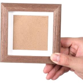 إطار صورة صندوق الظل مقاس 3.5 × 3.5، صندوق ظل صغير إطار صورة من الخشب الصلب إطار عرض صندوق الظل إطارات الصور صناديق الذاكرة المعلقة التذكارات الرياضية والجوائز والميداليات وحفلات الزفاف والتذاكر والصور in Kuwait