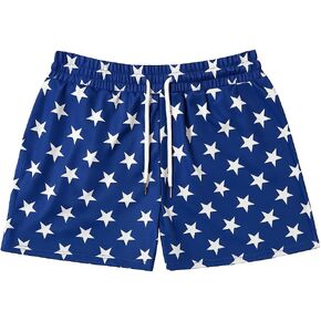 cheetahboo 4th of July Blue Star Shorts Womens Adult USA Women Woman Trunks Flag America 2025 Summer Outfit in Saudi Arabia
