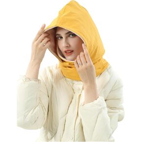 3 in 1 Hat with Scarf and Mask,Ski Mask for Women Winter Fleece Balaclava Hat Full Face Covering with Drawstring in Saudi Arabia