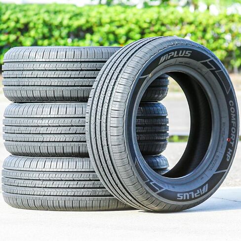 مجموعة من 4 (أربعة) إطارات Aplus Comfort HP لسيارات الركاب لجميع المواسم - 195/60R15 195/60/15 195/60-15 88V نطاق تحميل SL 4-Ply BSW جدار جانبي أسود UTQG 560AA in Kuwait