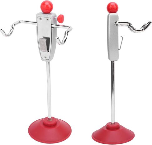 Steering Wheel Alignment Tool Metal ABS Red Silver 14.5in Holder Stand Tool Wheel Alignment Essential Tool High Strength Universal Fit Accurate Measurement for Vehicle Calibration in Kuwait