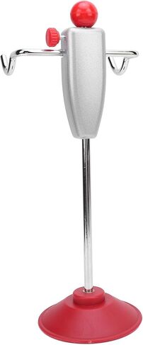 Steering Wheel Alignment Tool Metal ABS Red Silver 14.5in Holder Stand Tool Wheel Alignment Essential Tool High Strength Universal Fit Accurate Measurement for Vehicle Calibration in Kuwait