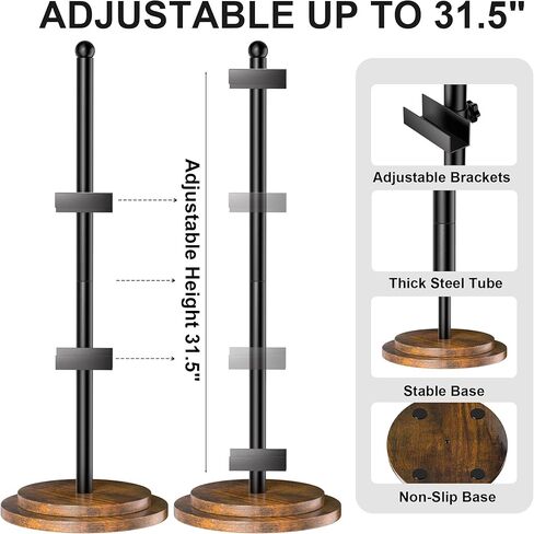حامل حامل سطح الطاولة قابل للتعديل من WGFKVAS، حامل صور لعرض ما يصل إلى 31 بوصة ارتفاع، حامل صور للعرض، حامل أسود، حامل إطار الصورة، حامل فني قابل للتعديل in Kuwait