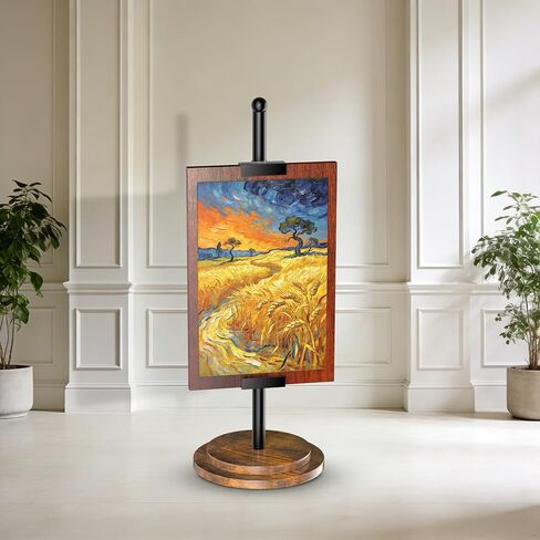 حامل حامل سطح الطاولة قابل للتعديل من WGFKVAS، حامل صور لعرض ما يصل إلى 31 بوصة ارتفاع، حامل صور للعرض، حامل أسود، حامل إطار الصورة، حامل فني قابل للتعديل in Kuwait