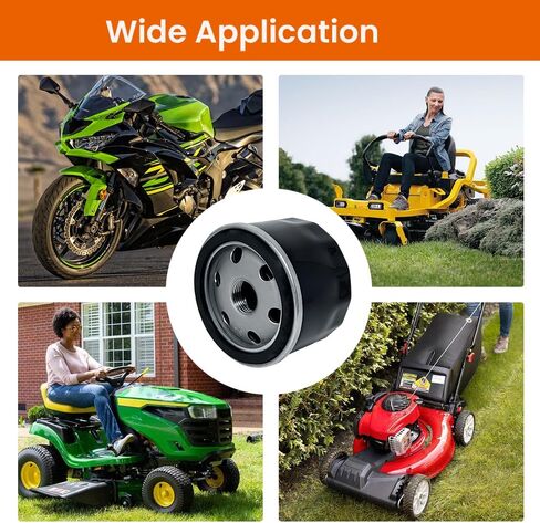 4 عبوات فلتر زيت 49065-0721 متوافق مع محركات Kawasaki FR691V FR651V FR730V FR600V FX600V FS691V FS651V، مناسب لمحركات John Deere AM125424، استبدل 49065-7007 in Kuwait
