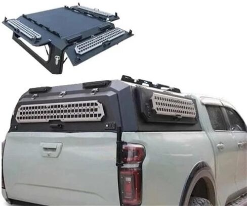 Aluminum Canopy Foldable Compatible for Ford Ranger Compatible for Dodge Ram Compatible for Mazda 2006 Pickup Truck Canopy Hard Top Topper Camper Steel Canopy in Kuwait
