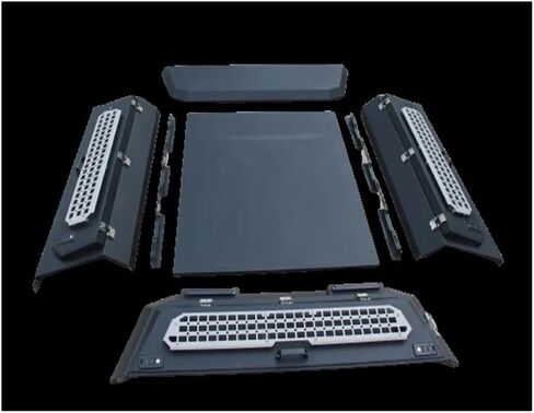 Aluminum Canopy Foldable Compatible for Ford Ranger Compatible for Dodge Ram Compatible for Mazda 2006 Pickup Truck Canopy Hard Top Topper Camper Steel Canopy in Kuwait