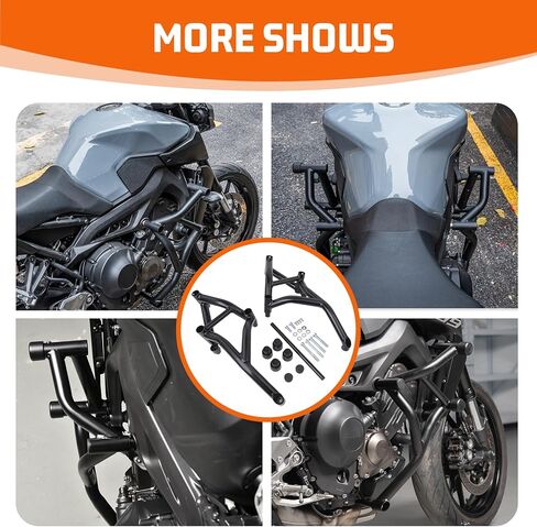 Motorcycle Side Frame Engine Bumper Guard Crash Bar Compatible with MT-09 FZ-09 Tracer/XSR 900 2017-2020 in Saudi Arabia