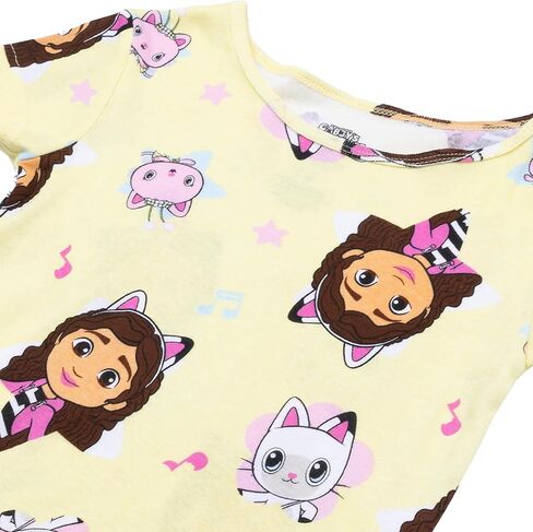 Gabby Dollhouse Girls' 4-Piece Snug-fit Cotton Pajama Set, Soft & Cute for Kids, MUSICAL GABBY, 4 in Saudi Arabia