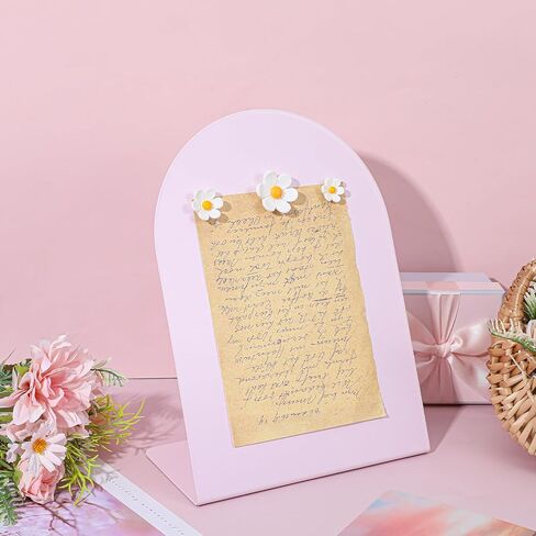 2 Pcs Pink Magnetic Bulletin Board for Tabletops with 6 Magnets 8x11 Inch Memo Display Easel Stand for Home Office School Kitchen Table Supplies in Saudi Arabia
