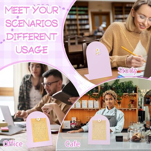 2 Pcs Pink Magnetic Bulletin Board for Tabletops with 6 Magnets 8x11 Inch Memo Display Easel Stand for Home Office School Kitchen Table Supplies in Saudi Arabia