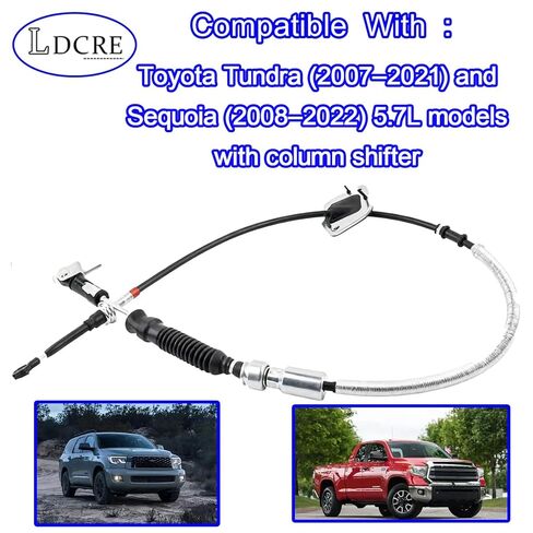 Automatic Transmission Shift Control Cable 33820-0C090 Replacement for Toyota Tundra 2007-2021 & Sequoia 2008-2022, Column Shifter Selector Cable OEM Fit in Saudi Arabia