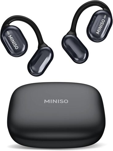سماعات أذن MINISO AI لترجمة اللغة في الوقت الحقيقي 135 لغة 4 في 1 سماعات أذن مترجمة مفتوحة الأذن بلوتوث 5.4 سماعات ترجمة مع تطبيق مناسب iOS وAndroid للسفر وتعلم الأعمال واللياقة البدنية in Kuwait