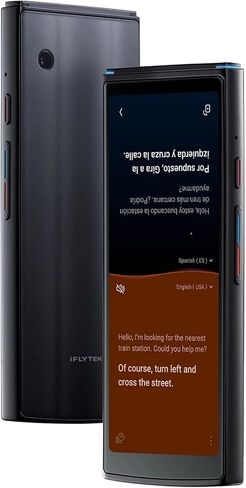 Language Translator Device, 5" Two-Way Language Translator with Real-Time Speech Translation in 60+Languages, Offline/Online Translation, Exportable Translation Records for Travel, Business, Learning in Saudi Arabia