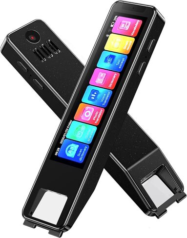 Scan Pen Translator for 142 Languages, Instant 2-Way Voice & Text Translation, OCR Scanning Dictionary Pen for Language Learners, Portable Speech-to-Text Device with Large Touch Screen in Saudi Arabia