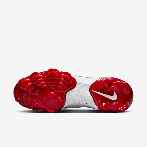 Nike Alpha Huarache Elite 4 Low MCS Men's Baseball Cleats (FD6255-105, White/University Red) Size 8.5 in Saudi Arabia