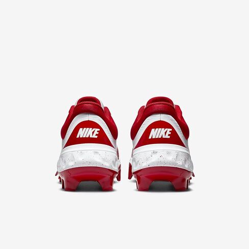 Nike Alpha Huarache Elite 4 Low MCS Men's Baseball Cleats (FD6255-105, White/University Red) Size 8.5 in Saudi Arabia