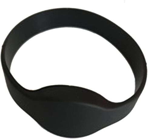 سوار RFID 13.56 ميجا هرتز MIFARE Classic 1K سوار معصم من السيليكون (عبوة من 10) (أسود) in Saudi Arabia