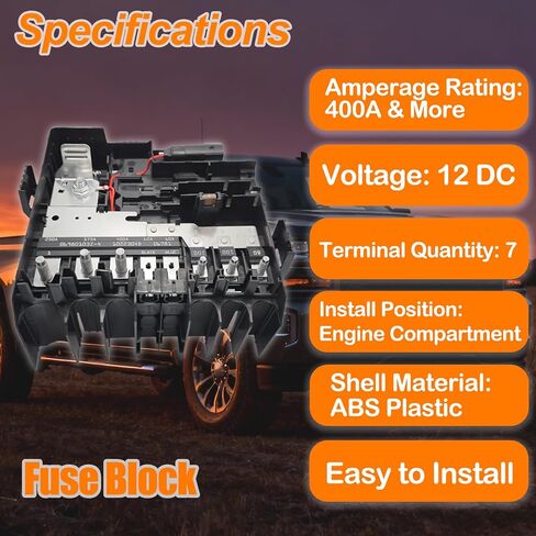 84646134 Battery Distribution Engine Compartment Fuse Block - Fits for Chevy Silverado 1500/2500/3500 HD, GMC Sierra 1500/2500/3500 HD 2019-2025 - Replaces 85015808, 84646134, 84493556 in Saudi Arabia
