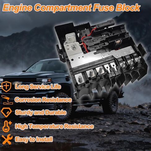 84646134 Battery Distribution Engine Compartment Fuse Block - Fits for Chevy Silverado 1500/2500/3500 HD, GMC Sierra 1500/2500/3500 HD 2019-2025 - Replaces 85015808, 84646134, 84493556 in Saudi Arabia