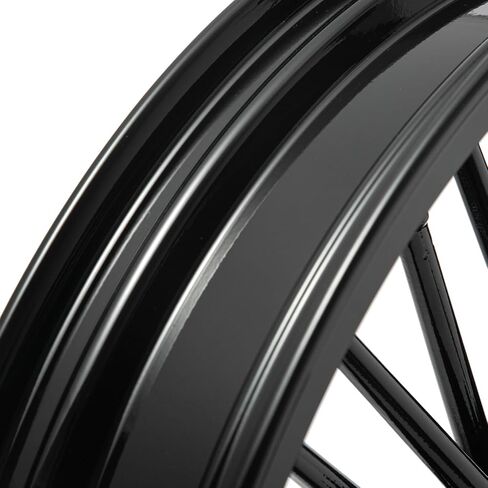 TOFR 21x3.5 حافة العجلة الأمامية حية سوداء كبيرة الدهون تكلم 21 بوصة قرص واحد ل Harley Dyna FXDWG Wide Glide 2000-2017 2001 2002 2003 2004 2005 2006 2007 2008 2009 2010 2011 2012 2013 2014 2015 2016 in Kuwait